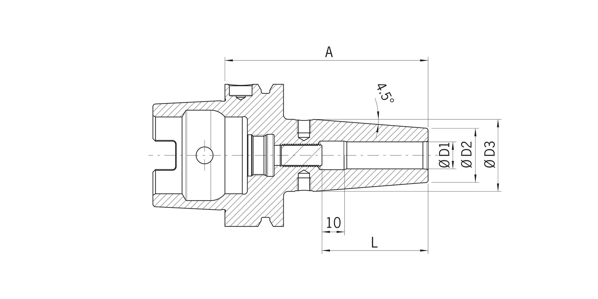 Produktfoto 2 von Schrumpffutter Standard HSK-A63 14x90