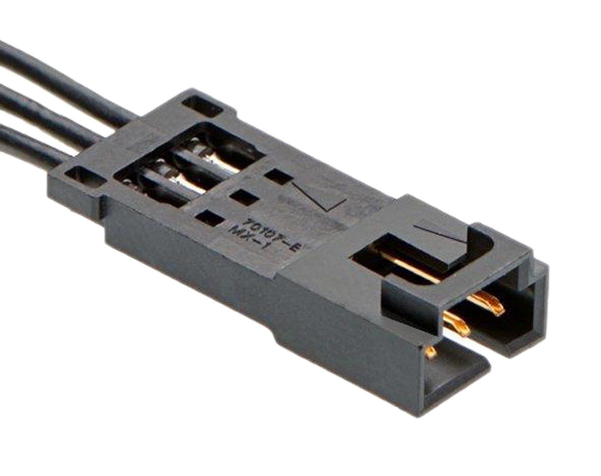 Molex SL Steckverbindergehäuse Stecker 2.54mm, 3-polig / 1-reihig Gerade, Kabelmontage für SL-Crimp-Anschlussklemme