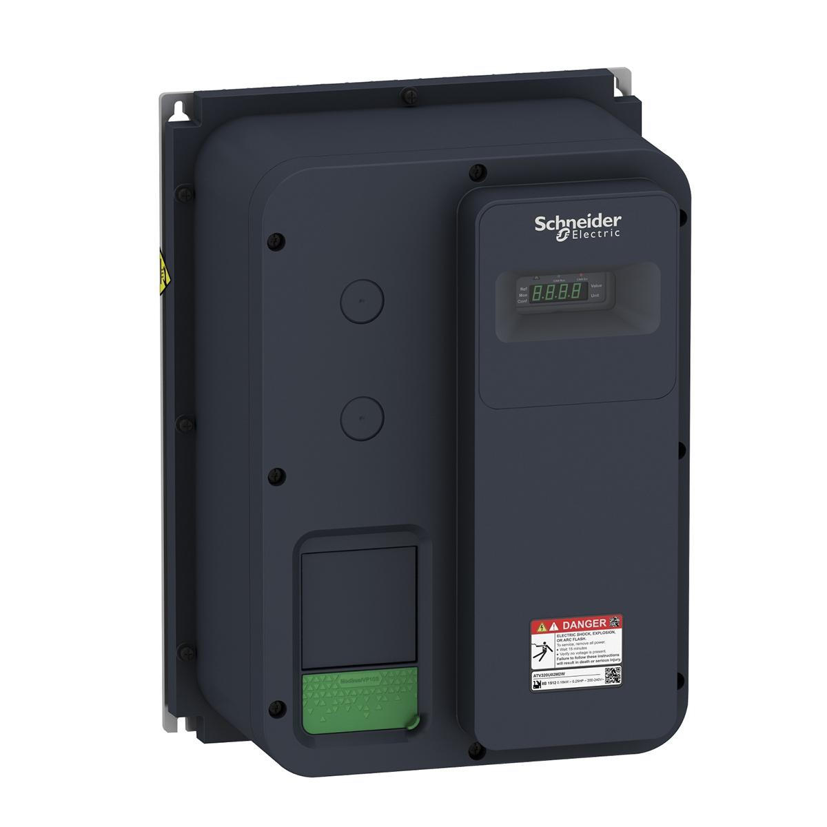 Schneider Electric ATV320, 1-Phasen Drehzahlgeregelter Antrieb 0,37 kW, 200 → 240 V ac / 4,9 A 0.1 →