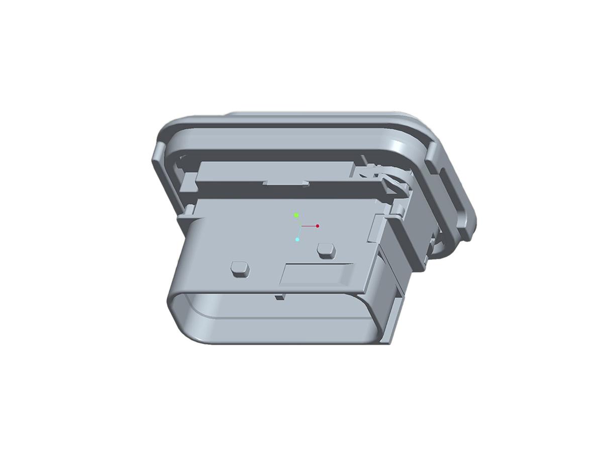 Produktfoto 1 von TE Connectivity HDSCS Automotive, Kfz-Steckverbinder Gehäuse, Stecker, 16-polig, Schwarz / 2-reihig