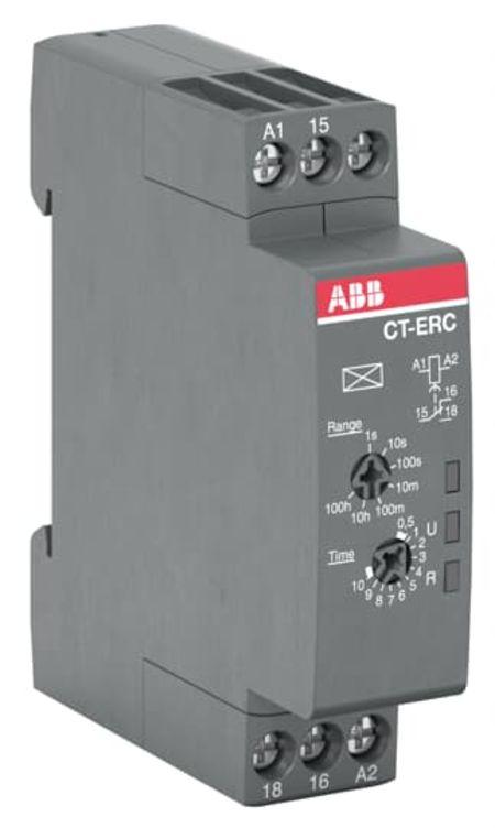 Produktfoto 1 von ABB CT-C Zeitrelais, DIN-Schienen, Snap-On, 0.05 s - 100h, 24 → 240V ac, 1 Kont. Einfach, 1-poliger Wechsler