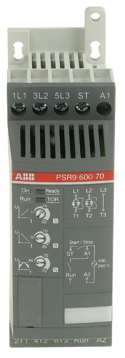 Produktfoto 1 von ABB PSR Sanftstarter 3-phasig 4 kW, 600 V ac / 9 A