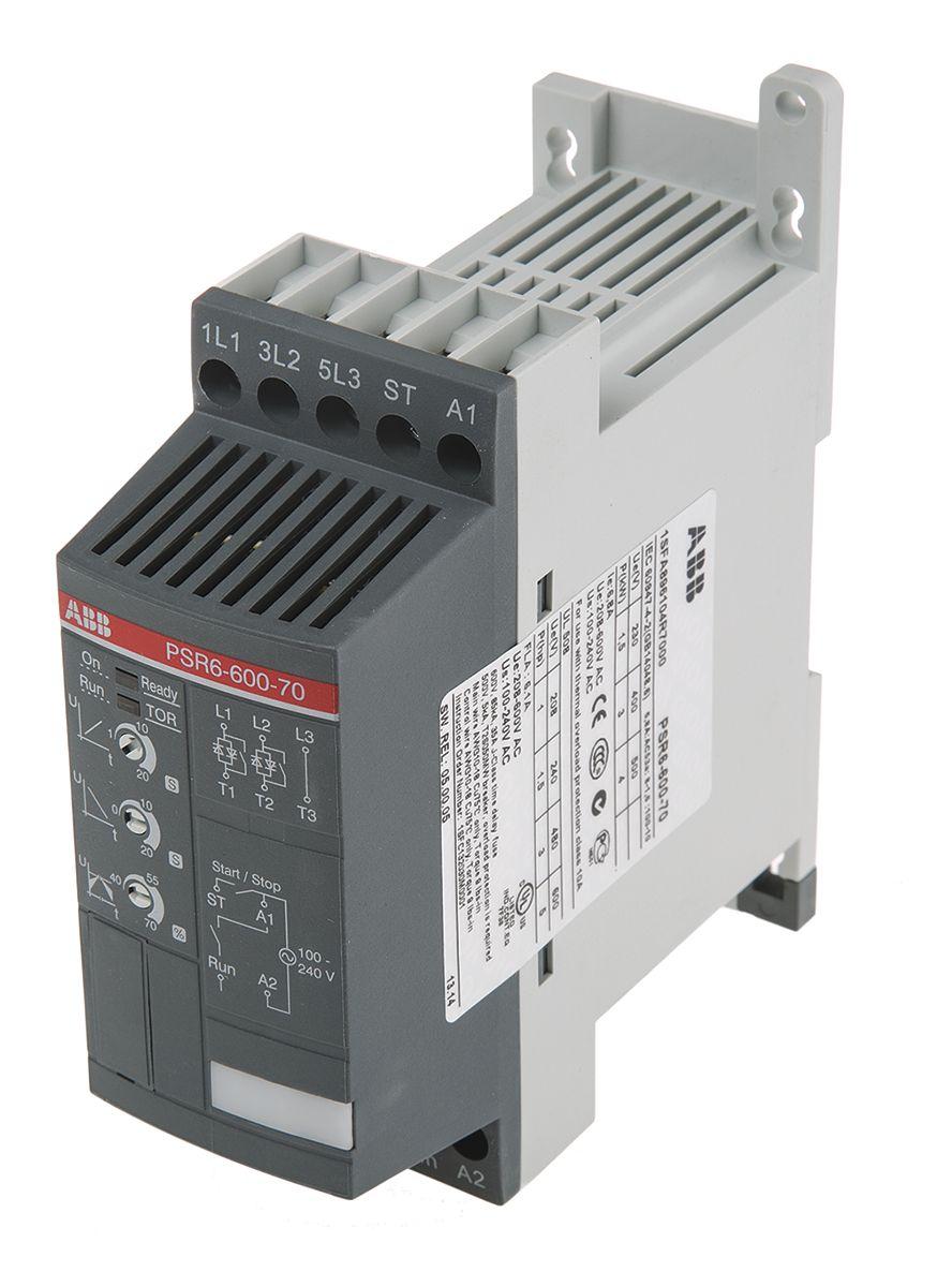 ABB PSR Sanftstarter 3-phasig 3 kW, 600 V ac / 6,8 A