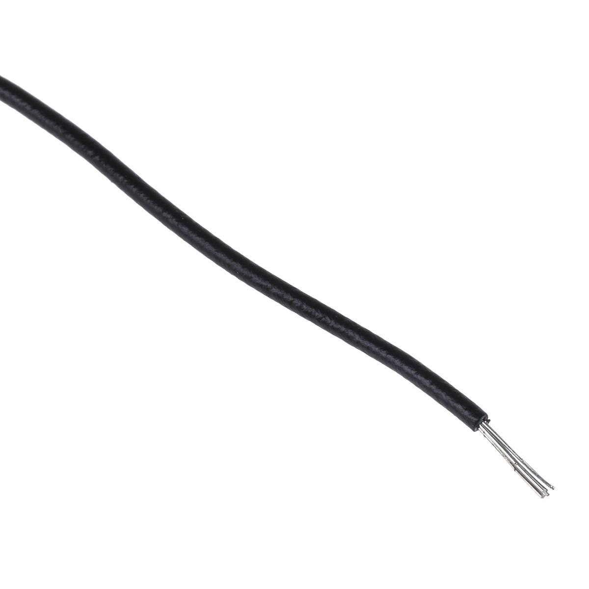 Produktfoto 1 von Alpha Wire Einzeladerleitung 0,52 mm², 20 AWG 30m Schwarz PVC isoliert Ø 1.75mm 10/0,25 mm Litzen UL1007