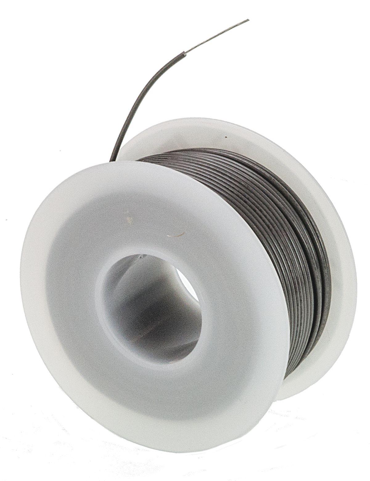 Alpha Wire Einzeladerleitung 0,2 mm², 24 AWG 30m Grau PVC isoliert Ø 1.42mm 7/0.20 mm Litzen UL1007