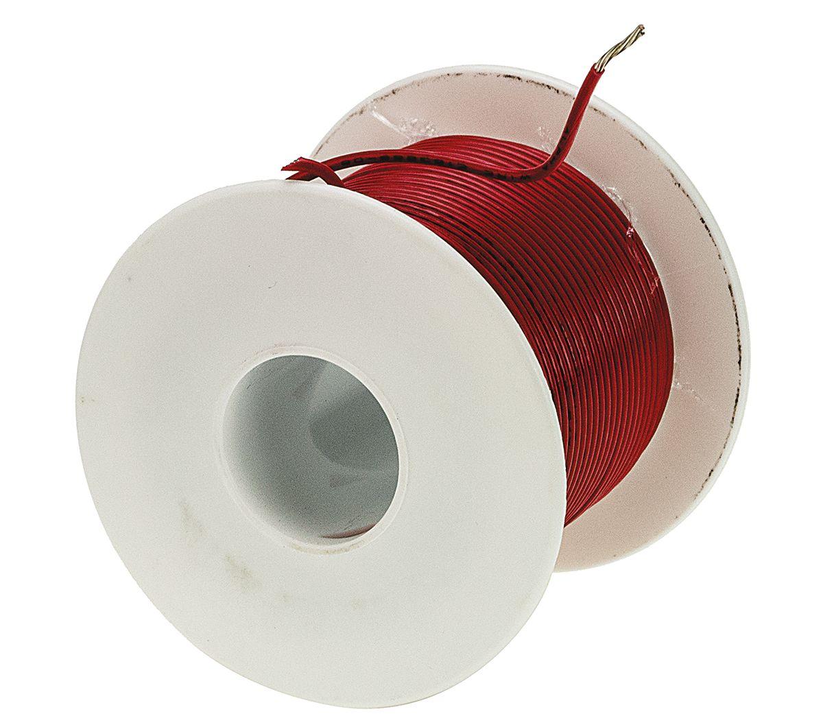 Produktfoto 1 von Alpha Wire Einzeladerleitung 0,75 mm², 18 AWG 30m Rot SR-PVC isoliert Ø 1.73mm 7/0,40 mm Litzen UL1061