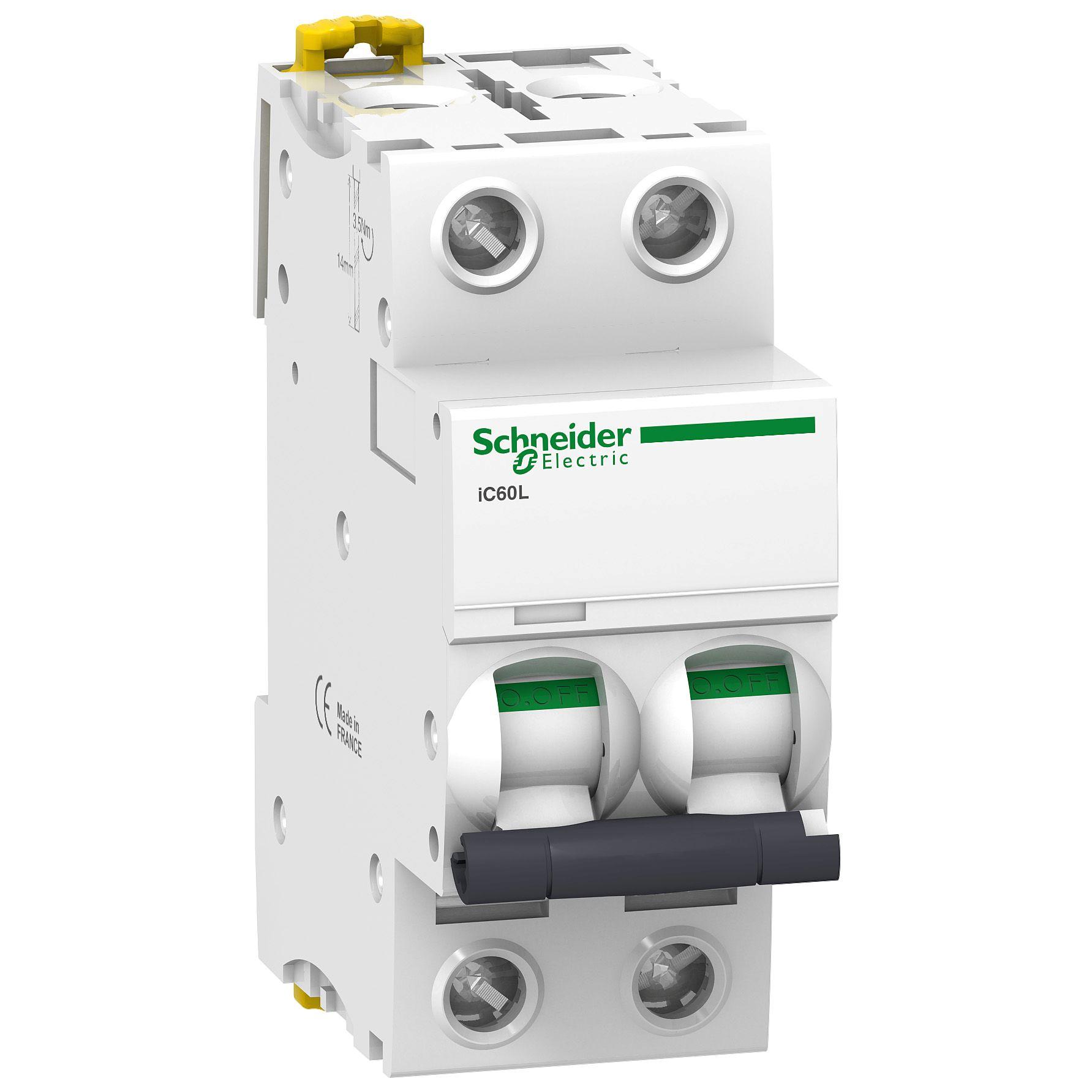 Schneider Electric IC60L MCB Leitungsschutzschalter Typ Z, 2-polig 25A 400V, Abschaltvermögen 20 kA, 15 kA Acti 9