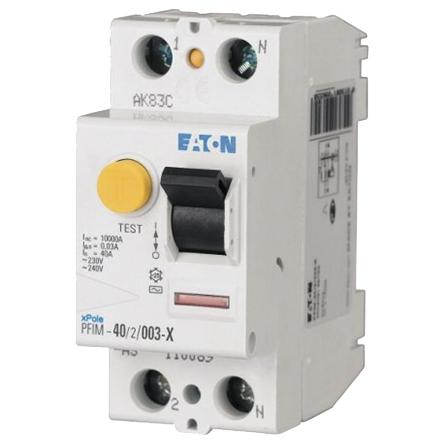 Produktfoto 1 von Eaton Eaton Moeller RCD/FI, 2-polig, 40A, 30mA Typ A PFIM