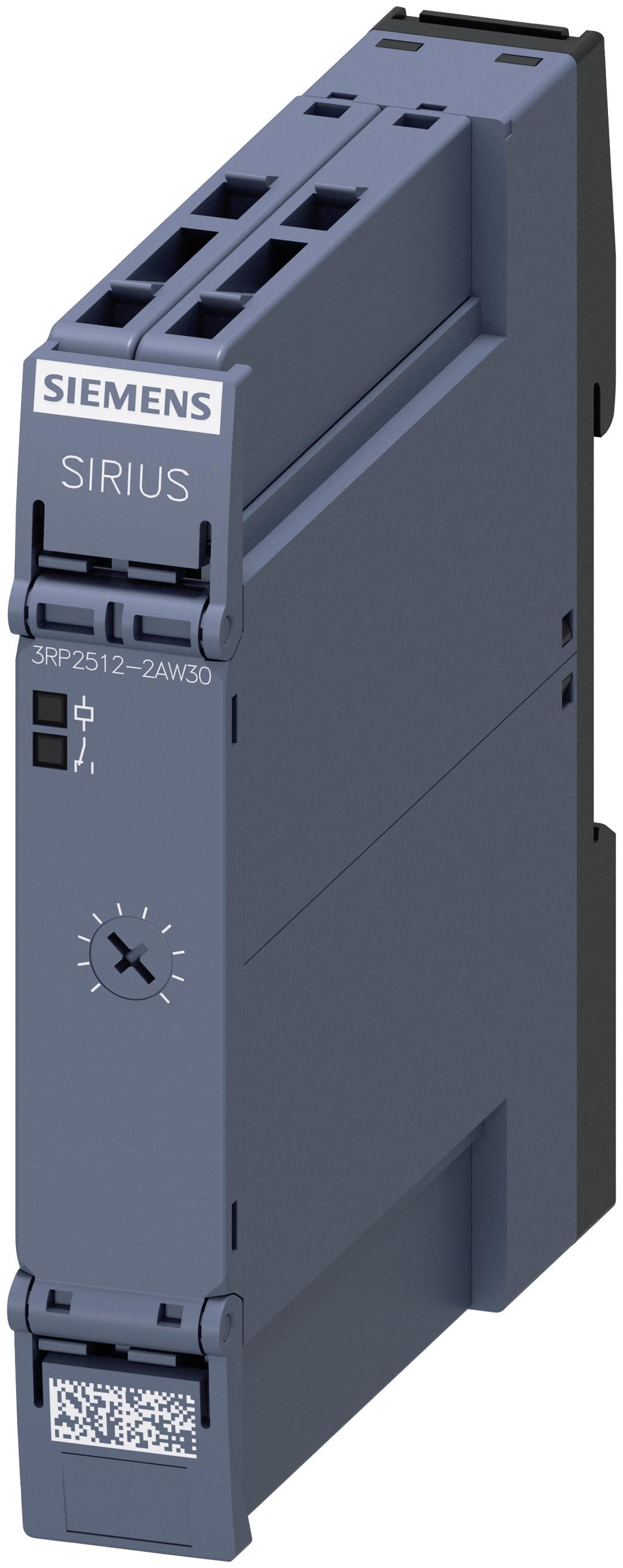 Siemens 3RP25 Zeitrelais, DIN-Schienen, 1.5 → 30s, 12 → 240V ac/dc, 1 Kont. Einfach, 1-poliger Wechsler