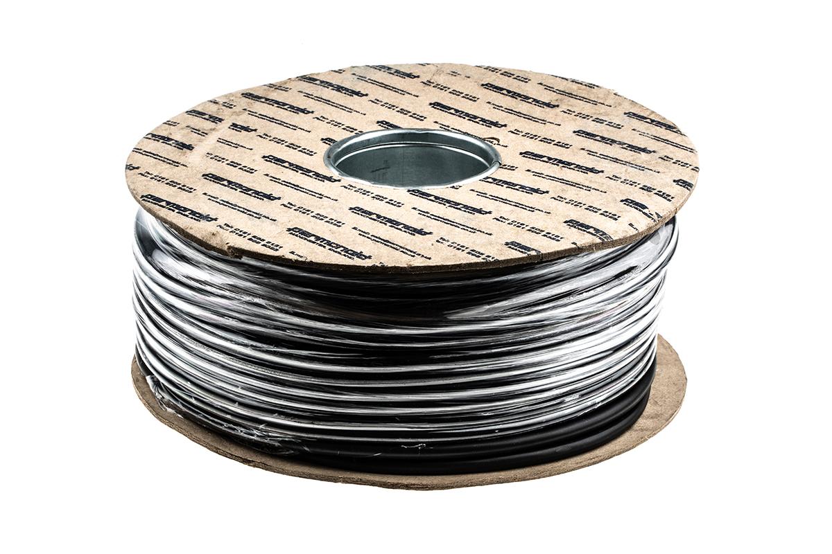 RS PRO Netzkabel, 3-adrig Typ 3183Y Schwarz x 1 mm /Ø 7.1mm 10 A, 100m, 500 V, PVC