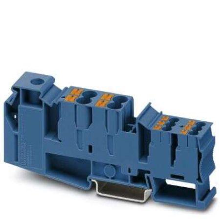 Produktfoto 1 von Phoenix Contact PTU 35/4X6/6X2.5 BU Reihenklemmenblock Blau, 1.5 → 50mm², 100 V / 105A