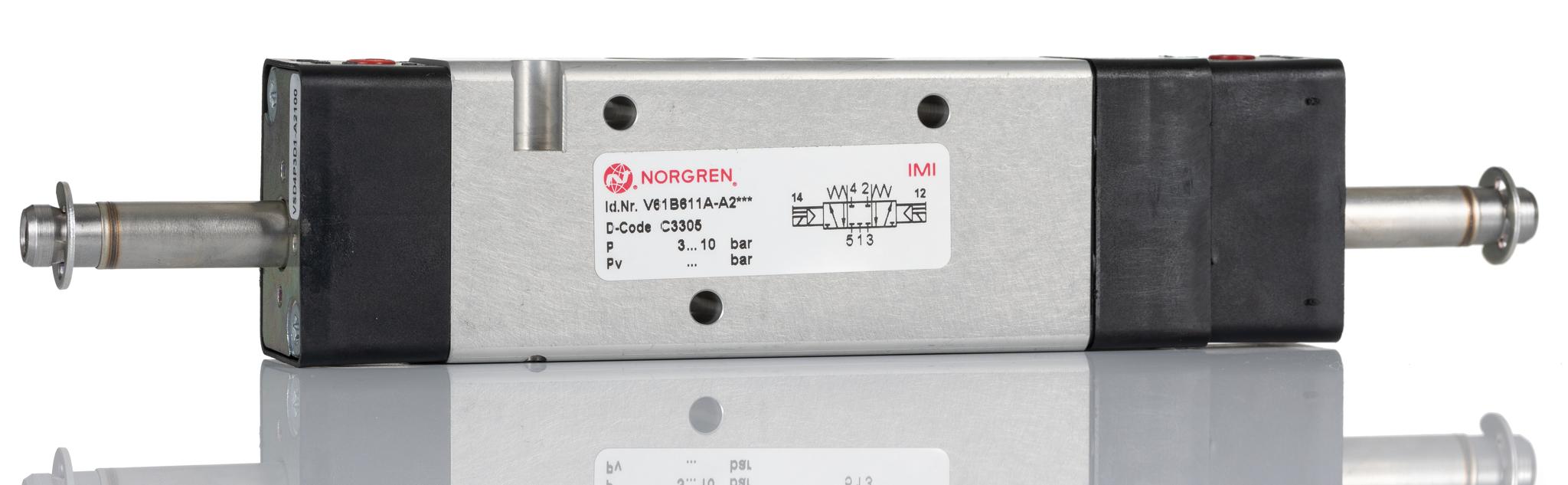 Norgren 61, G1/4 Pneumatik-Magnetventil, Magnet/Magnet-betätigt