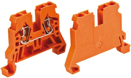 Produktfoto 1 von Wago 870 Reihenklemme Einfach Orange, 2.5mm², 500 V / 24A, mit Käfigklemme