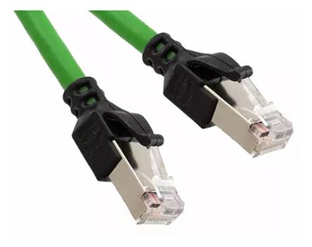 Produktfoto 1 von HARTING Ethernetkabel Cat.5e, 5m, Grün Patchkabel, A RJ45 SF/UTP Stecker, B RJ45, PUR