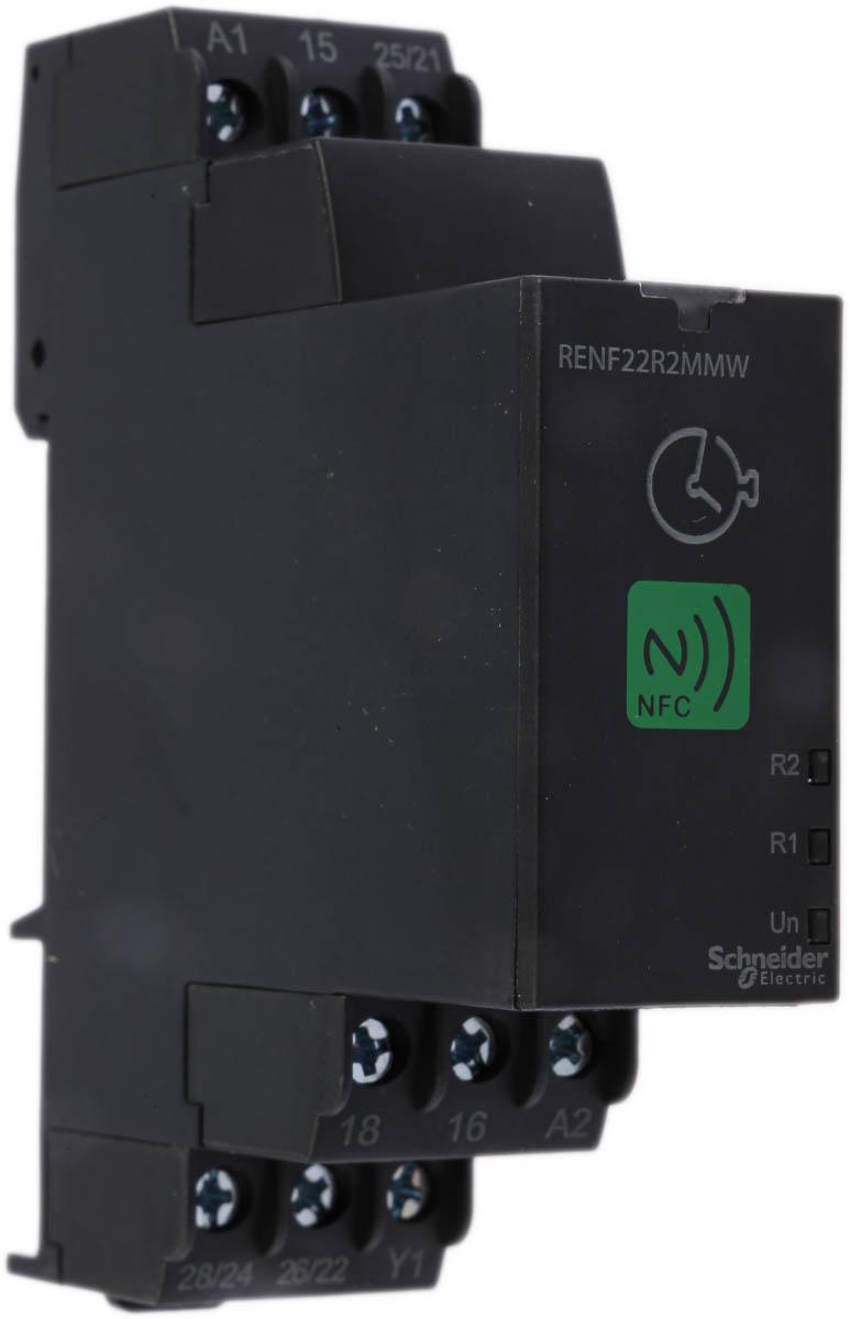 Produktfoto 1 von Schneider Electric Harmony Time Zeitrelais, DIN-Schienen, 0.1 s → 100h, 12 → 240V ac/dc, 2 Kont.