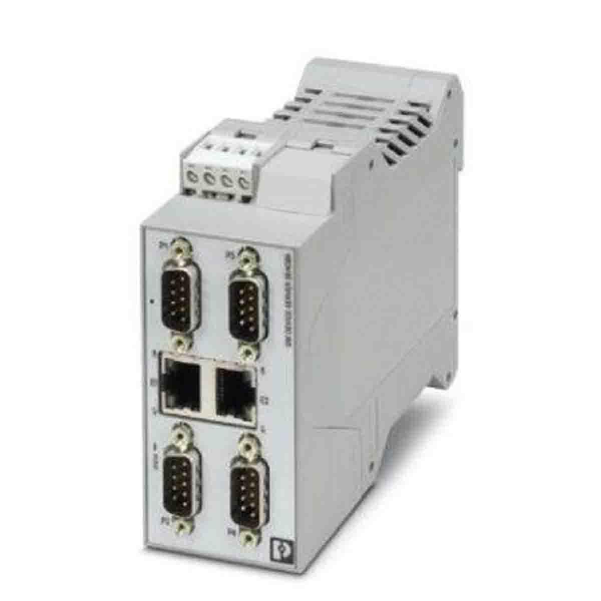 Produktfoto 1 von Phoenix Contact Serieller Device Server 1 Ethernet-Anschlüsse 2 serielle Ports RS232, RS422, RS485 100m 100Mbit/s