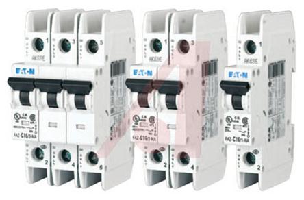 Produktfoto 1 von Eaton Eaton Moeller MCB Leitungsschutzschalter Typ C, 3-polig 6A 240 → 415V, Abschaltvermögen 10 kA xEffect