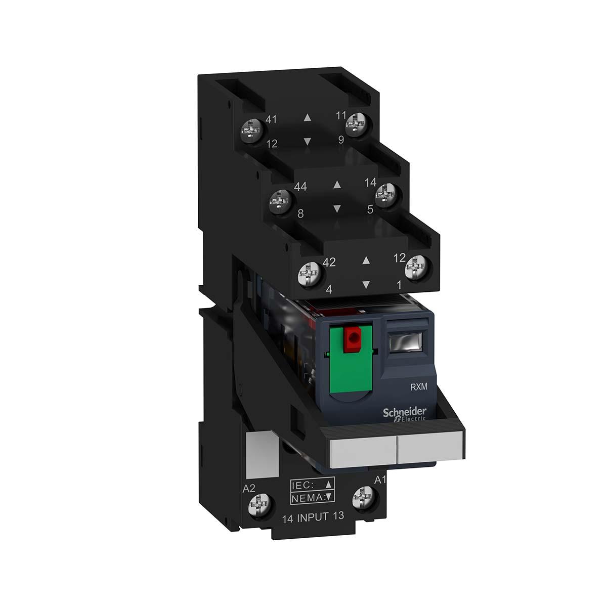 Produktfoto 1 von Schneider Electric Harmony Relay RXM Interface Relais 24V ac, 2-poliger Wechsler DIN-Schienen