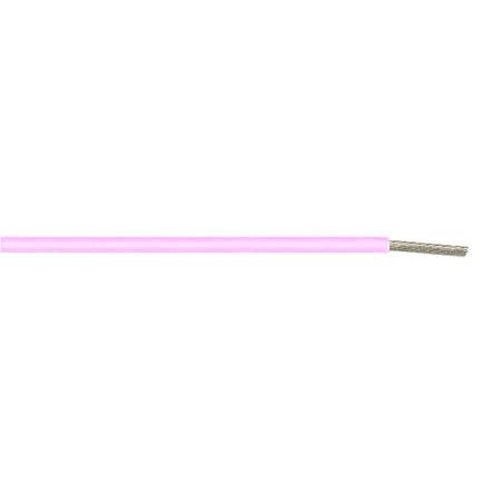 Produktfoto 1 von TE Connectivity Einzeladerleitung 0,5 mm², 20 AWG 100m Rosa Polyalkene isoliert Ø 1.4mm 19/32 AWG Litzen