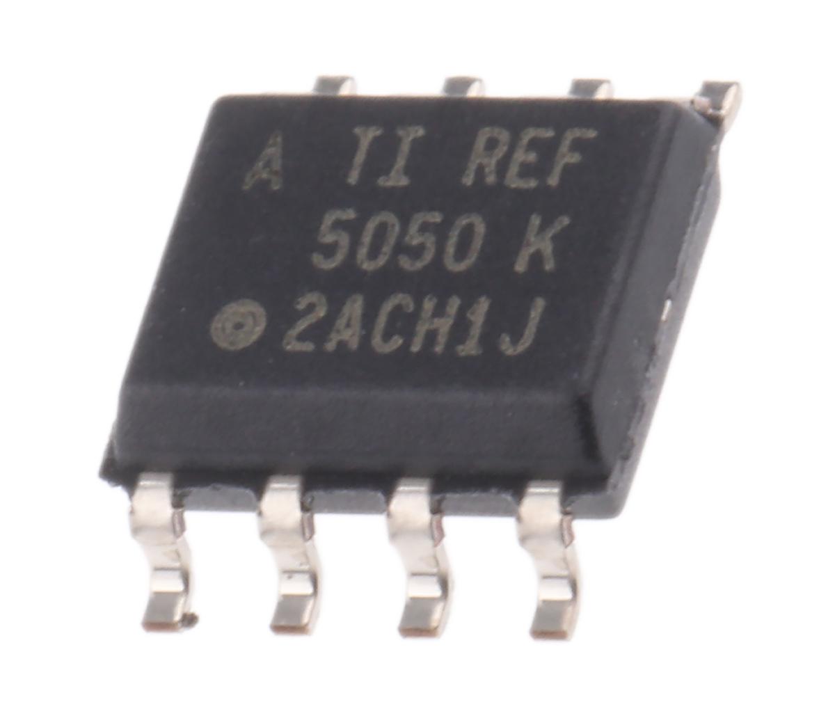 Produktfoto 1 von Texas Instruments Spannungsreferenz, 5V SOIC, 18 V max., Fest, 8-Pin, ±0.05 %, Serie, 10mA