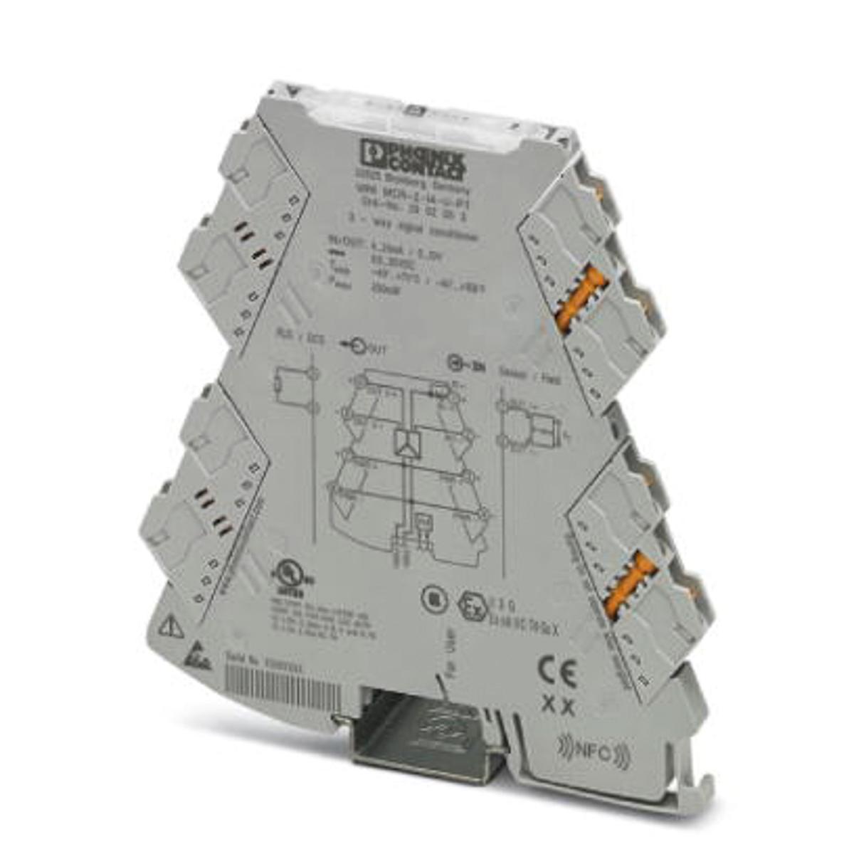 Produktfoto 1 von Phoenix Contact MINI MCR Signalwandler, Signalwandler 9.6 → 30V dc, Strom 4 → 20mA EIN / Spannung 0