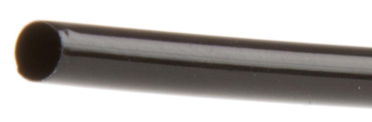 TE Connectivity RW-175 Wärmeschrumpfschlauch, PVDF Schwarz, Ø 2.4mm Schrumpfrate 2:1, Länge 1.2m