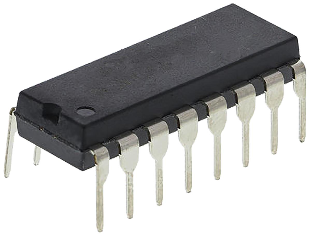 Produktfoto 1 von Texas Instruments Schieberegister 8-Bit Schieberegister HC Parallel-auf-seriell, seriell THT 16-Pin PDIP 1