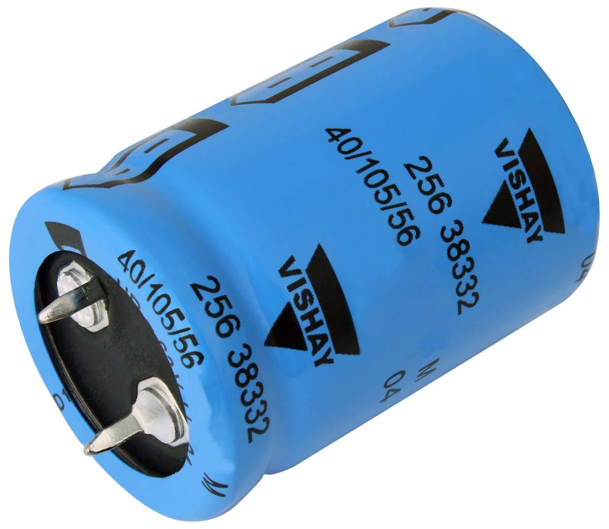 Vishay 256 Snap-In Aluminium-Elektrolyt Kondensator 10000μF ±20% / 16V dc, Ø 21mm x 27mm, bis 105°C