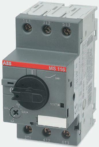 Produktfoto 1 von ABB MS116 Motorschutzschalter 90mm x 45mm