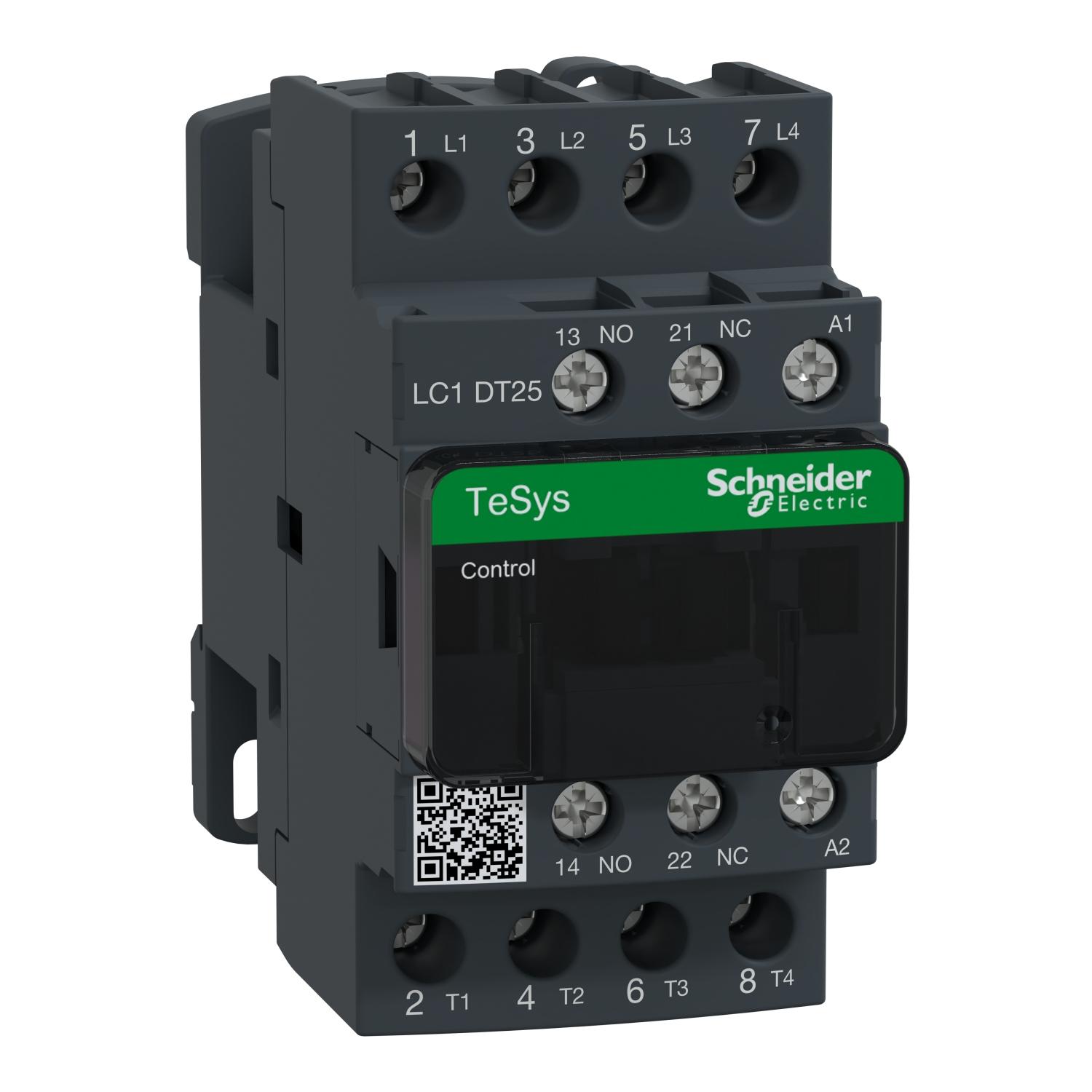 Schneider Electric TeSys D LC1D Leistungsschütz / 24 Vac Spule, 4 -polig 4 Schließer, 690 Vac / 25 A