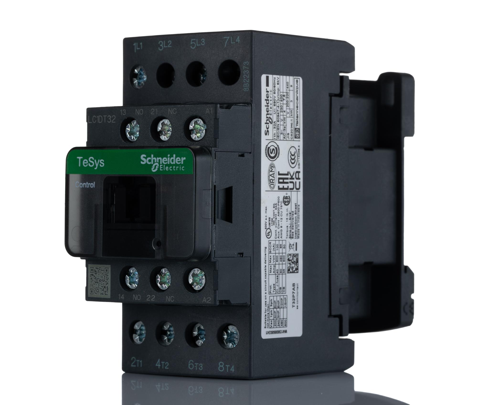 Produktfoto 1 von Schneider Electric TeSys D LC1D Leistungsschütz / 230 Vac Spule, 4 -polig 4 Schließer, 690 Vac / 32 A