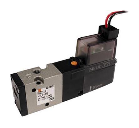 Produktfoto 1 von SMC VZ5000, R1/8 Pneumatik-Magnetventil 24V dc, Elektromagnet-betätigt