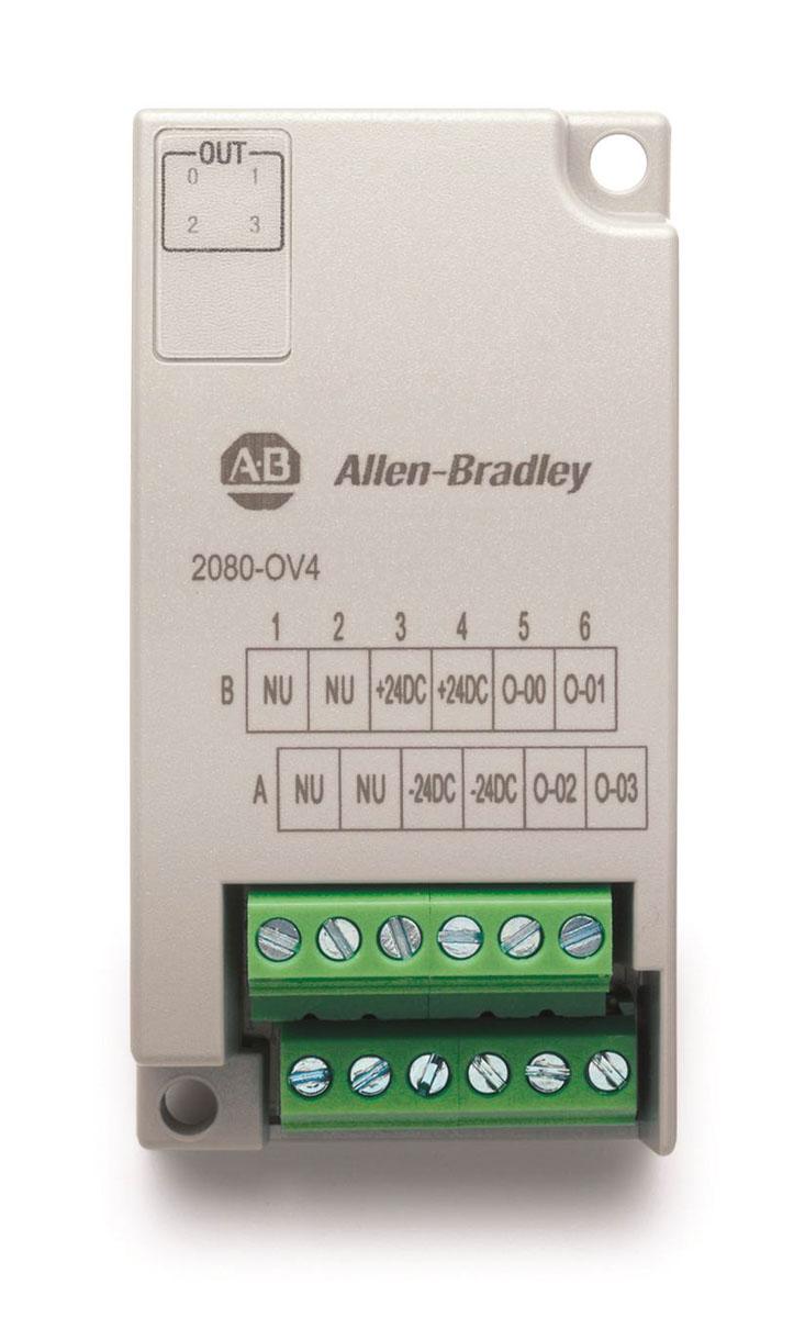 Produktfoto 1 von Rockwell Automation Bulletin 2080 SPS-E/A Modul für Micro 800-System Digital IN / 4 x Digital OUT, 30,5 x 62 x 20 mm