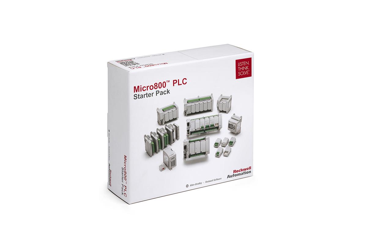 Produktfoto 1 von Rockwell Micro 820 Starterpaket - Lite SPS CPU Starter Kit für Micro 800-Controller 24 V dc