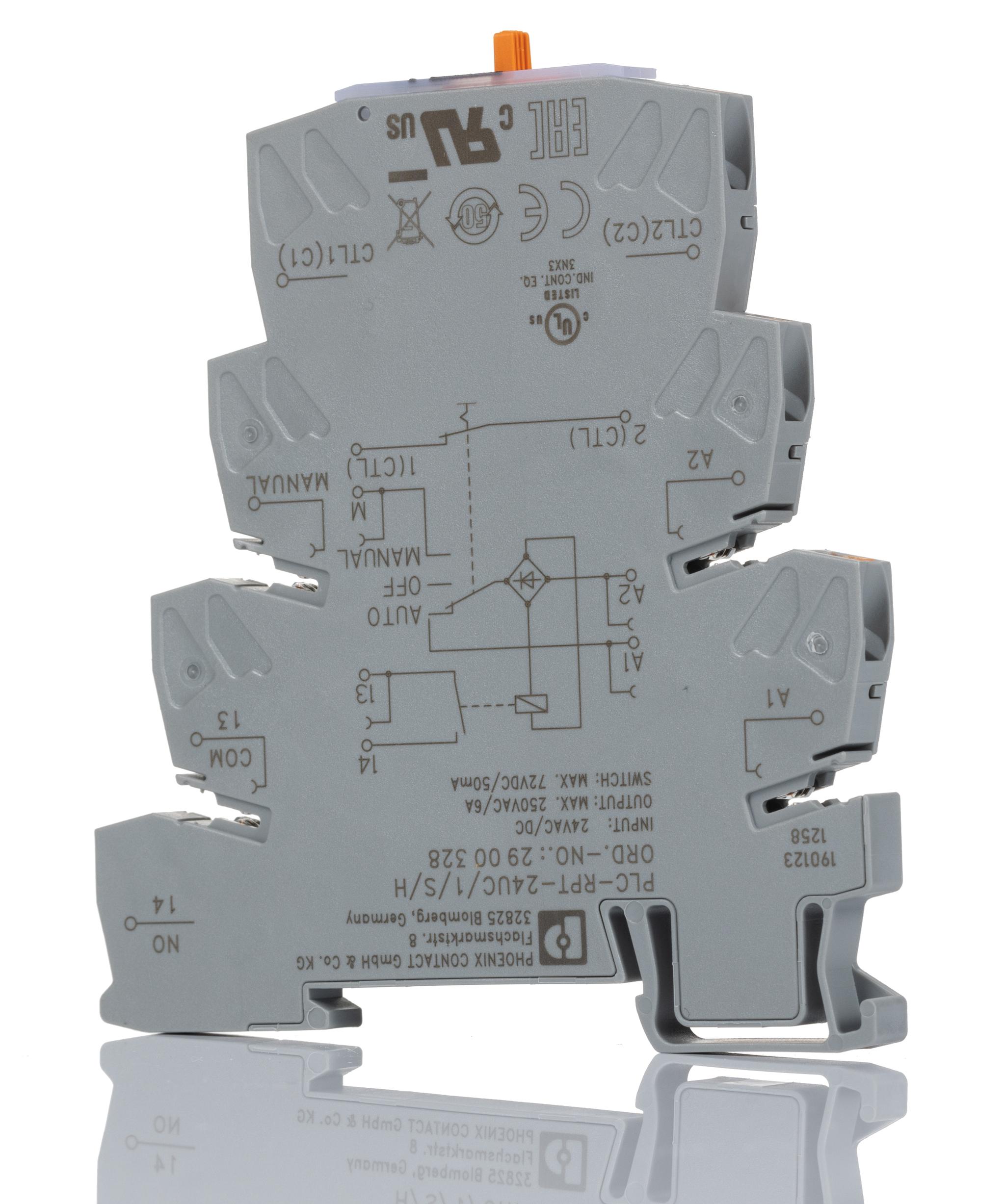 Produktfoto 1 von Phoenix Contact PLC-RPT-24UC/1/S/H DIN-Schienen Halbleiterrelais, 1-poliger Schließer 250V ac/dc / 6 A