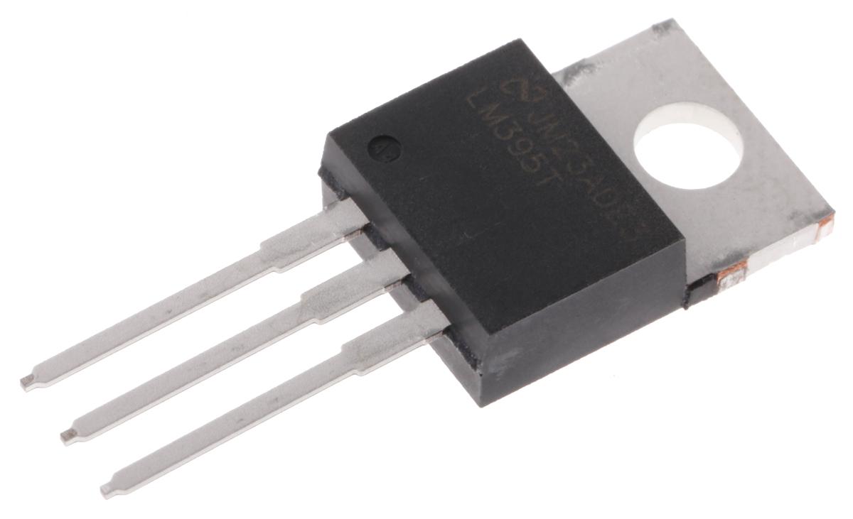 Produktfoto 1 von Texas Instruments LM395T/NOPB THT, NPN Transistor 36 V / 1 A, TO-220 3-Pin