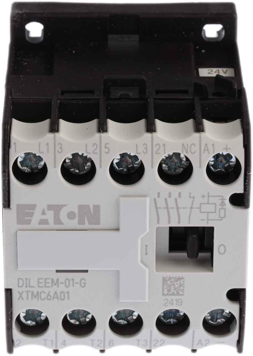 Eaton xStart Eaton Moeller Leistungsschütz / 24 Vdc Spule, 1 -polig 3 Schließer, 690 Vac / 6,6 A