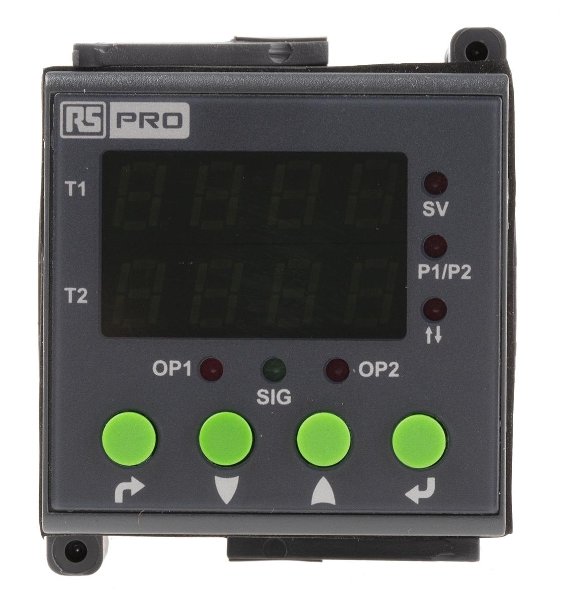 RS PRO Zeitrelais, Frontplattenmontage, 0.1 s → 999Tage, 110 → 240V ac, 2 Kont. Multifunktion, 2-poliger