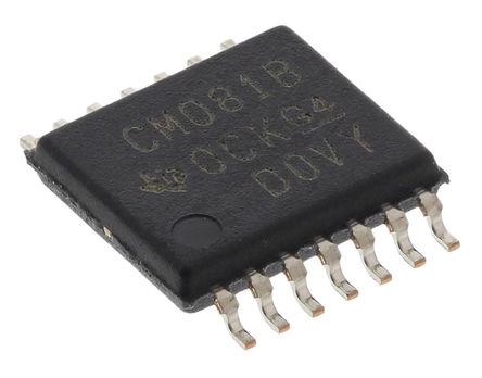 Produktfoto 1 von Texas Instruments Batterie Ladezustandsanzeige IC SMD / ≤16mA, TSSOP 14-Pin, 2,7 bis 4,5 V.