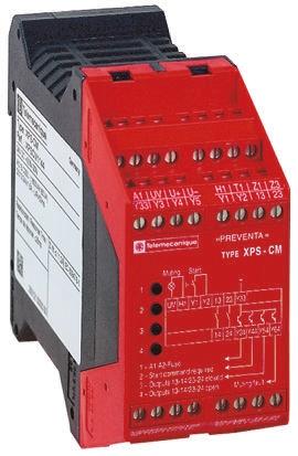 Schneider Electric XPS CM Sicherheitsrelais, 24V dc, 2 Sicherheitskontakte Lichtstrahl/Lichtschranke, 4 Hilfsschalter,