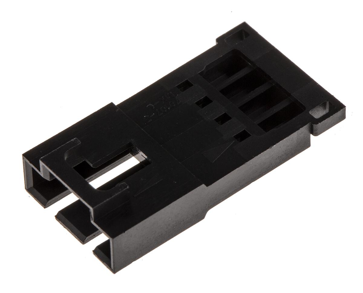 Molex SL Steckverbindergehäuse Stecker 2.54mm, 4-polig / 1-reihig Gerade, Kabelmontage für SL-Crimp-Anschlussklemme