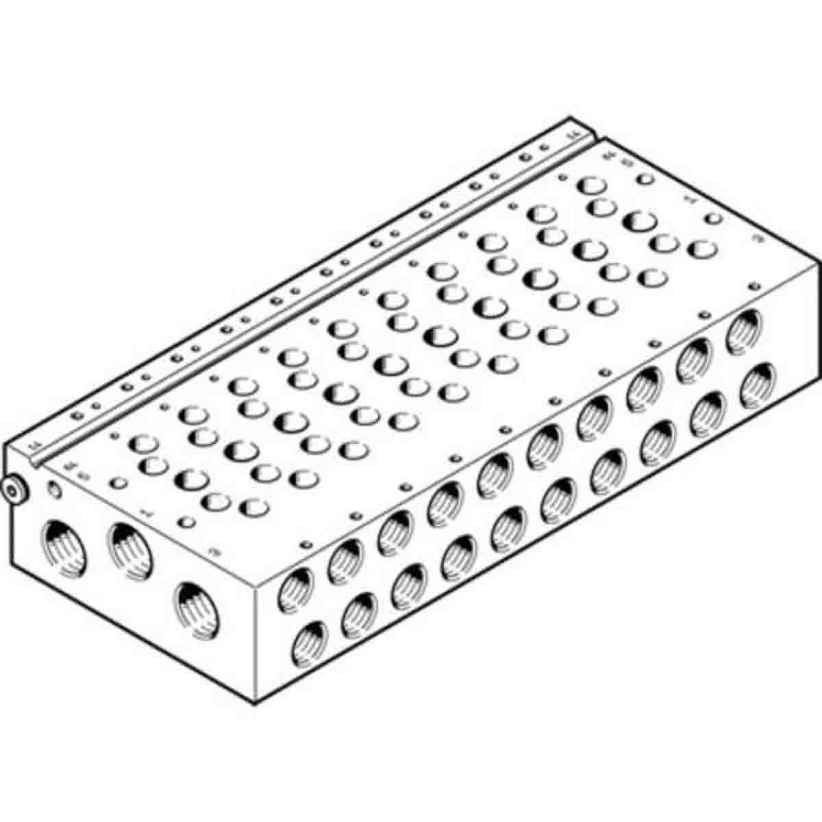 Festo Serie VABM Verteilerleiste, 6-Stationen