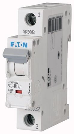 Eaton PXL, S200 MCB Leitungsschutzschalter Typ C, 1-polig 15A 400V, Abschaltvermögen 10 kA xPole DIN-Schienen-Montage