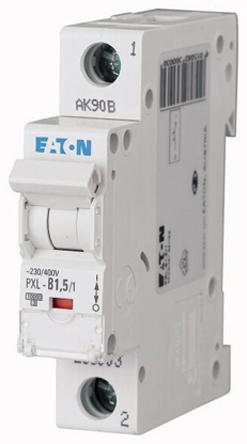 Eaton PXL, S200 MCB Leitungsschutzschalter Typ C, 1-polig 500mA 400V, Abschaltvermögen 10 kA xPole DIN-Schienen-Montage