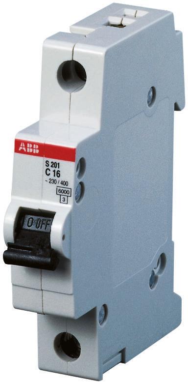 Produktfoto 1 von ABB S200 MCB Leitungsschutzschalter Typ C, 1-polig 1.6A 253V, Abschaltvermögen 6 kA System Pro M Compact