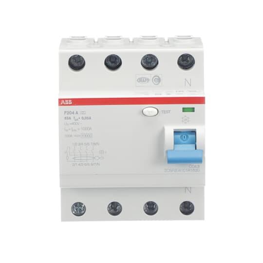 Produktfoto 1 von ABB F200 RCCB, 4-polig, 63A, 30mA Typ A RoHS-konform, UL 230/400V ac