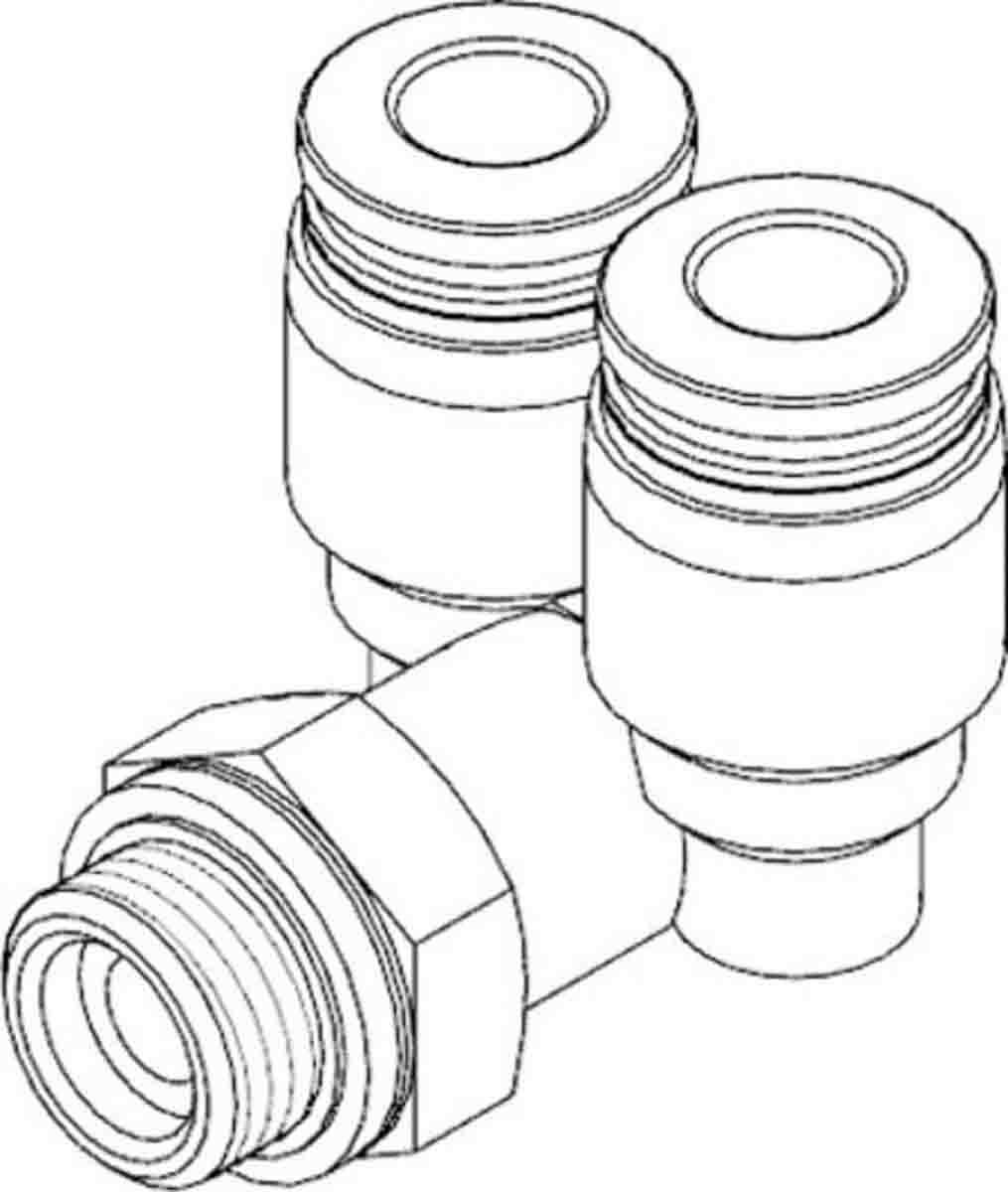 Festo Verteiler-Gewindeadapter, Gewinde-zu-Rohr, PBT