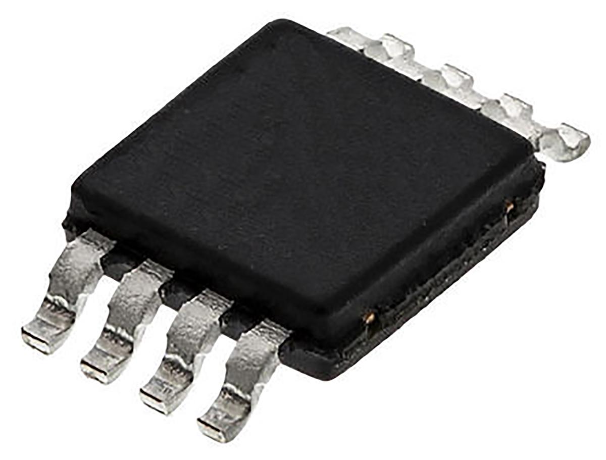 Produktfoto 1 von Texas Instruments 12 Bit DAC DAC121C085CIMM/NOPB, MSOP, 8-Pin, Interface Seriell (I2C)