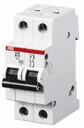 Produktfoto 1 von ABB S200 MCB Leitungsschutzschalter Typ B, 2-polig 25A 400V, Abschaltvermögen 6 kA System Pro M Compact