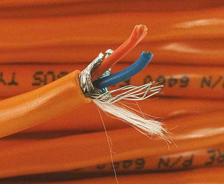 Alpha Wire Alpha Essentials Datenkabel, 1-paarig 0,33 mm² Ø 4.97mm Folie Schirmung PVC isoliert Twisted Pair Orange